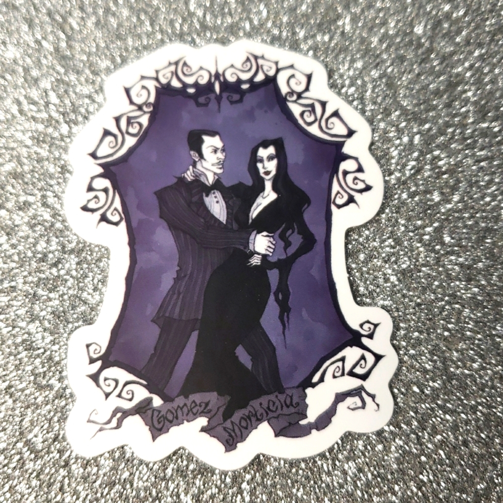 10/$10 ADDAMS FAMILY waterproof sticker